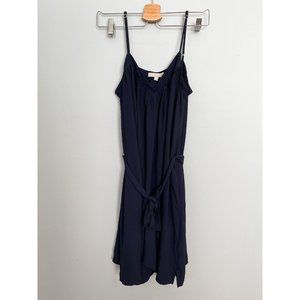 Banana Republic navy chiffon sleeveless cocktail dress